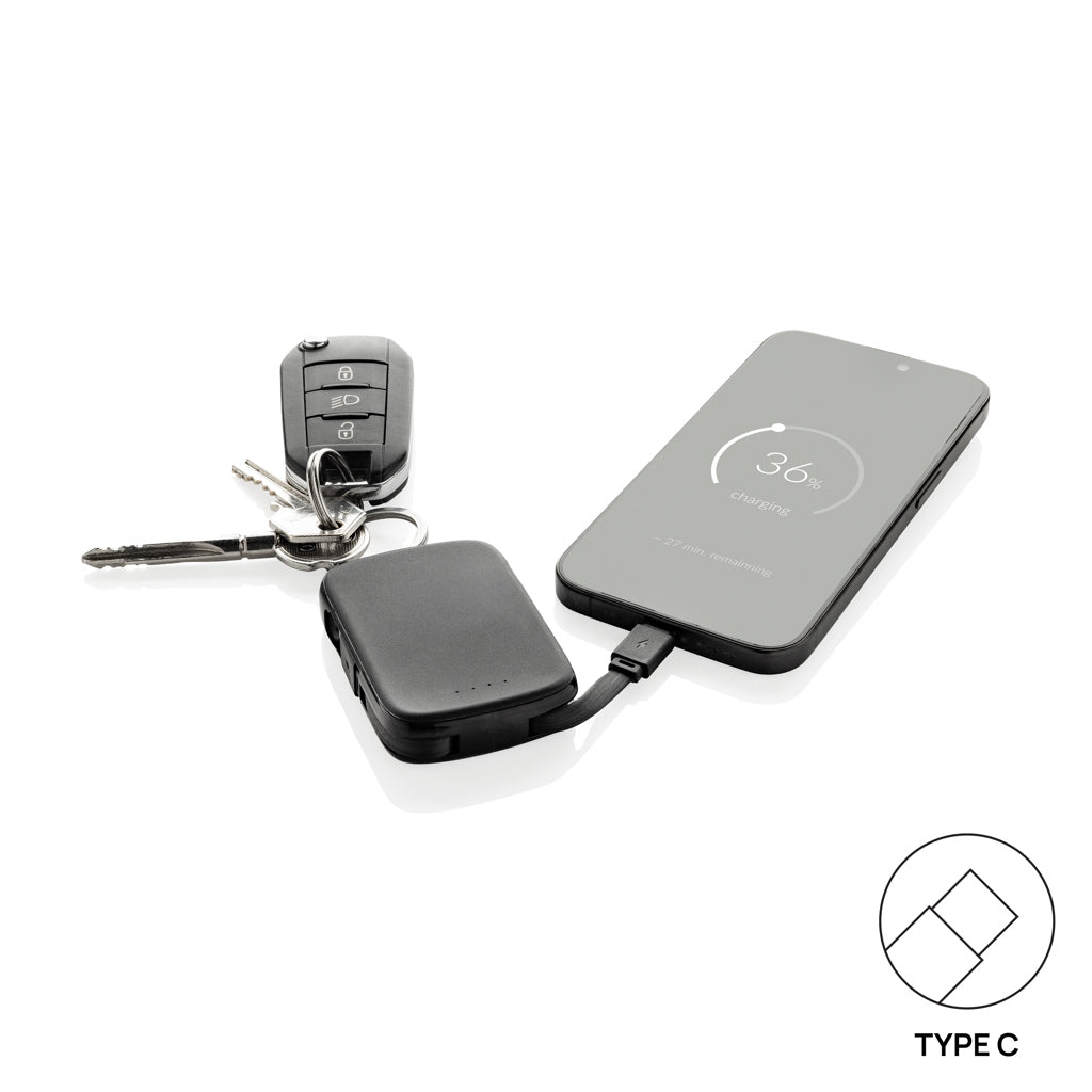 Nexo RCS Key-Chain-Powerbank 2.000mAh mit integr. Kabeln – Ansicht 6