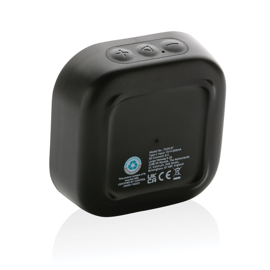Soundbox 3W Lautsprecher aus RCS recyceltem Kunststoff – Ansicht 2