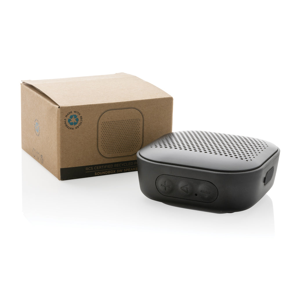 Soundbox 3W Lautsprecher aus RCS recyceltem Kunststoff – Ansicht 4