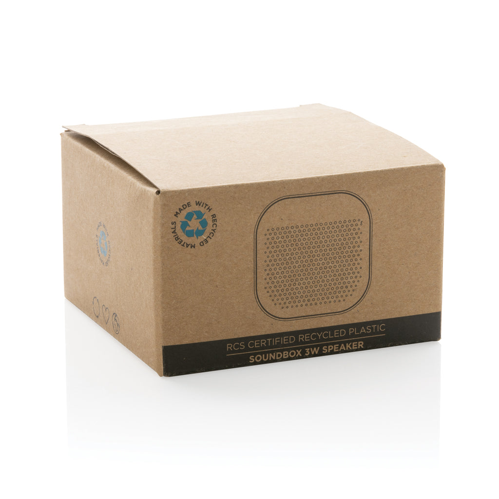 Soundbox 3W Lautsprecher aus RCS recyceltem Kunststoff – Ansicht 5