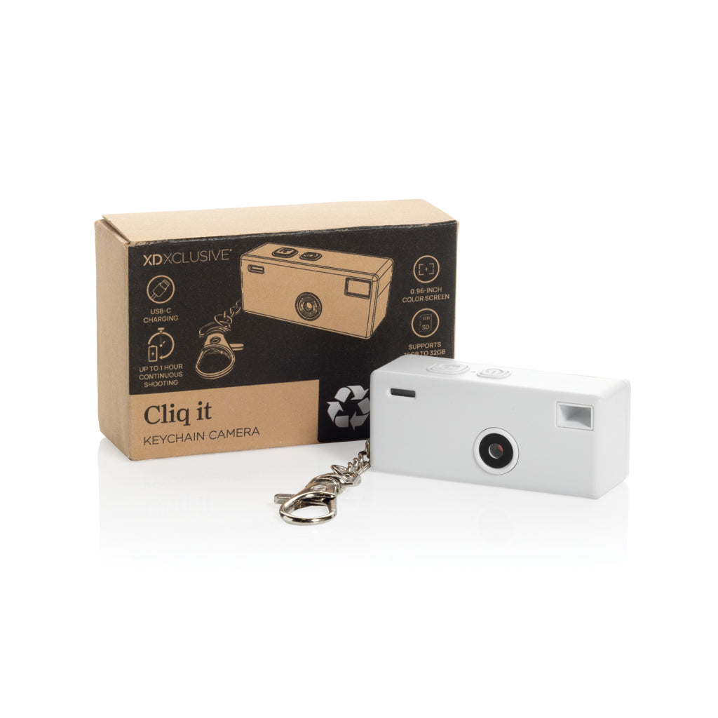 Cliq It Kamera-Schlüsselanhänger aus RCS recyceltem ABS – Ansicht 2