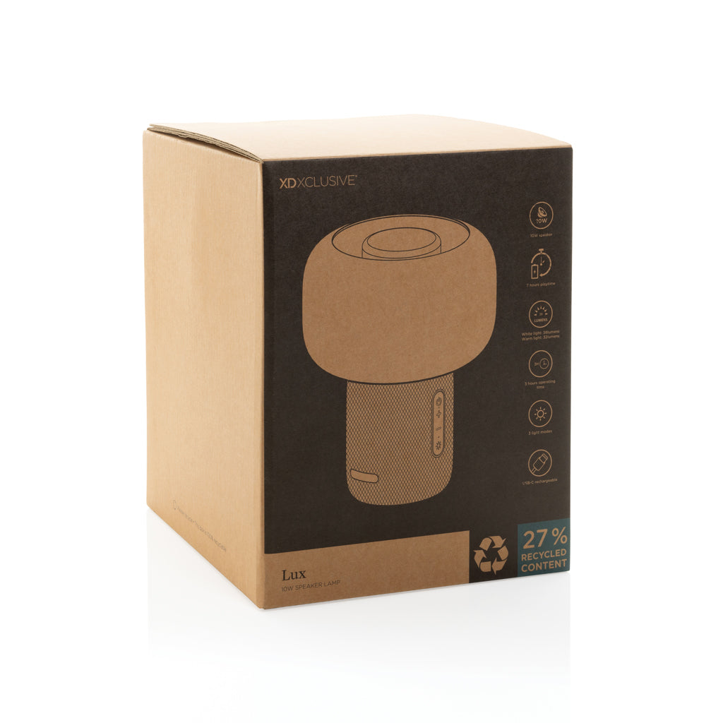 Lux 10W Lautsprecherlampe aus RCS recyceltem Kunststoff – Ansicht 8