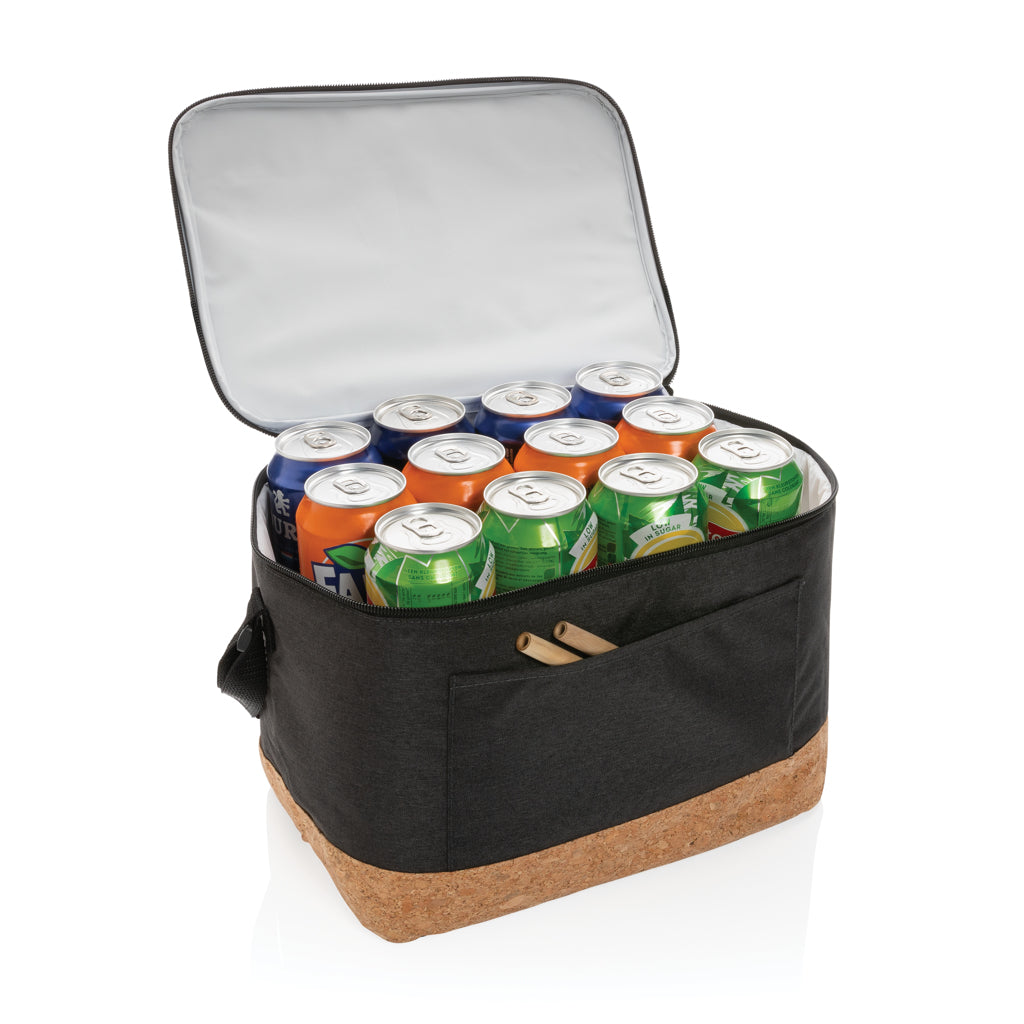 Impact AWARE™ XL RPET Two-Tone Kühltasche mit Korkdetail – Ansicht 2