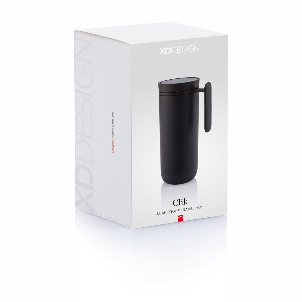 XD Design Clik auslaufsicherer Reisebecher mit Griff – Ansicht 3