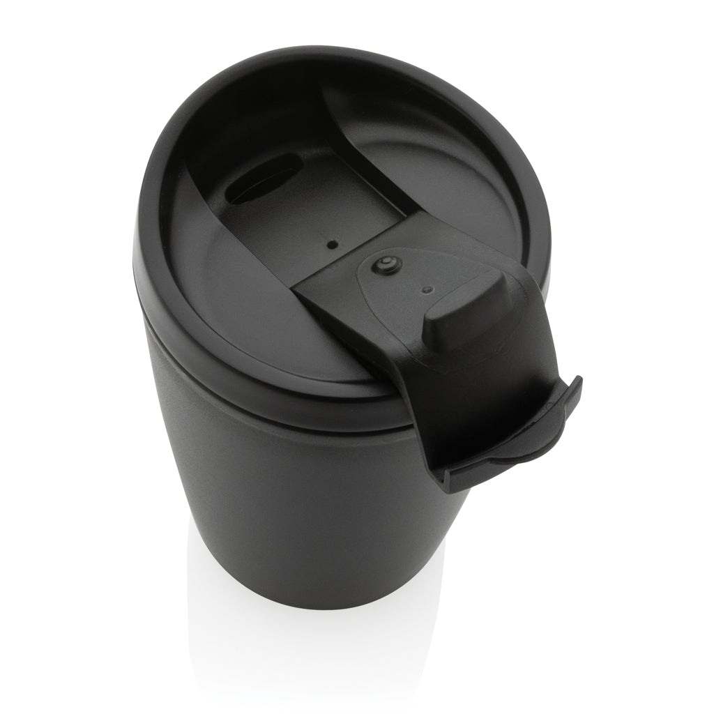 GRS recycelter PP-Becher mit Flip-Deckel – Ansicht 4