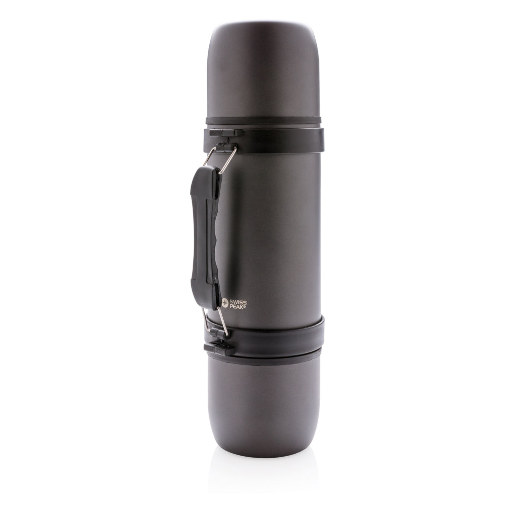 Swiss Peak Thermosflasche mit 2 Bechern – Ansicht 2