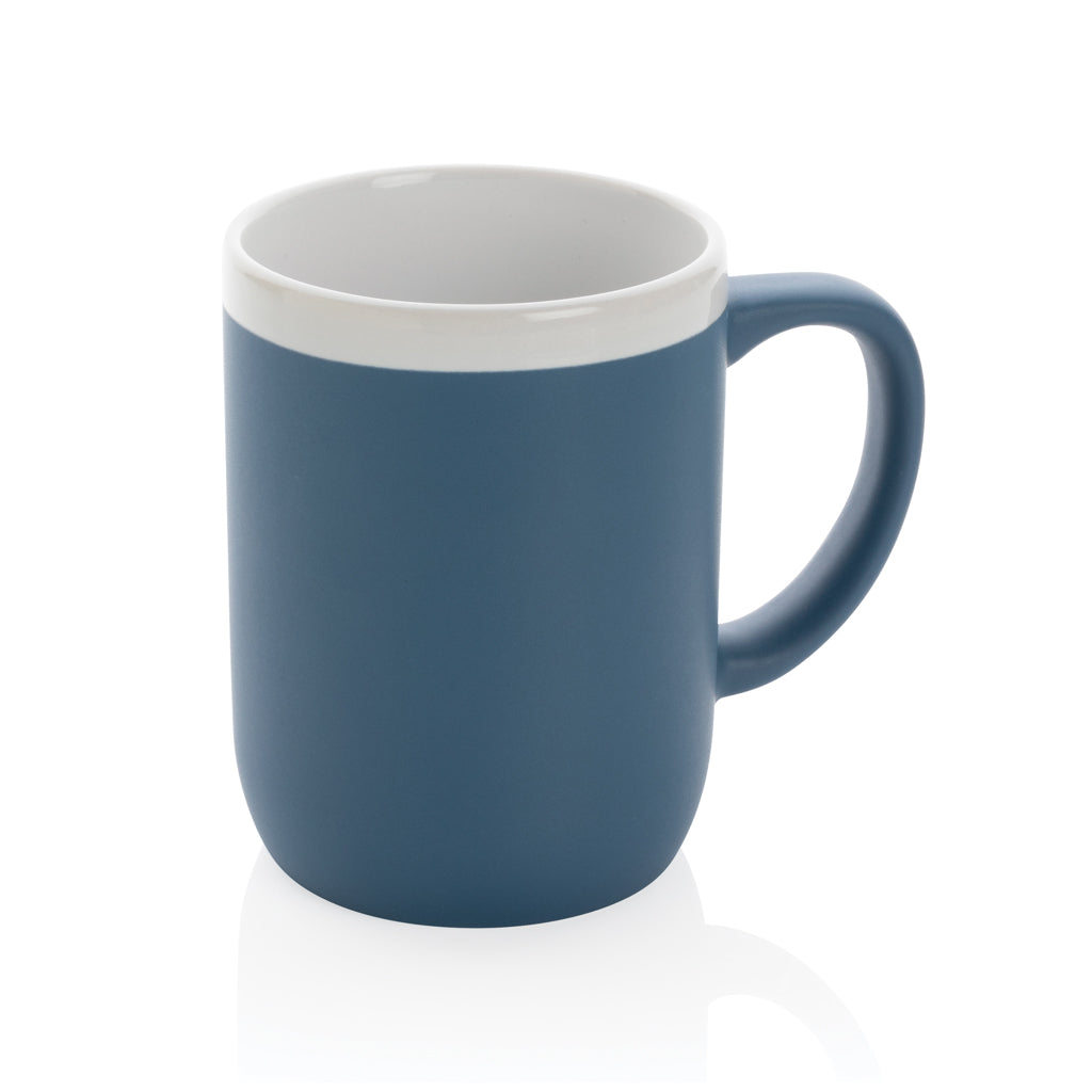 Keramiktasse mit weißem Rand, 300ml – Ansicht 1