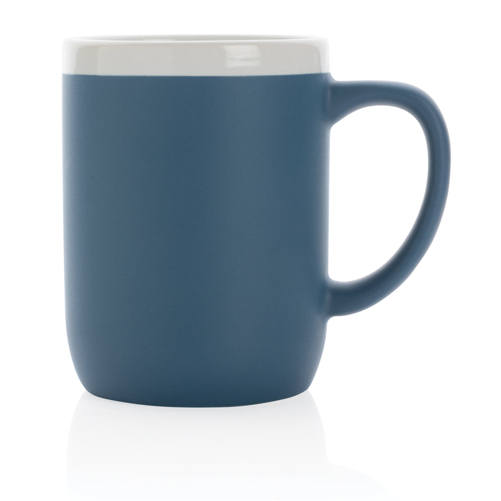 Keramiktasse mit weißem Rand, 300ml – Ansicht 6