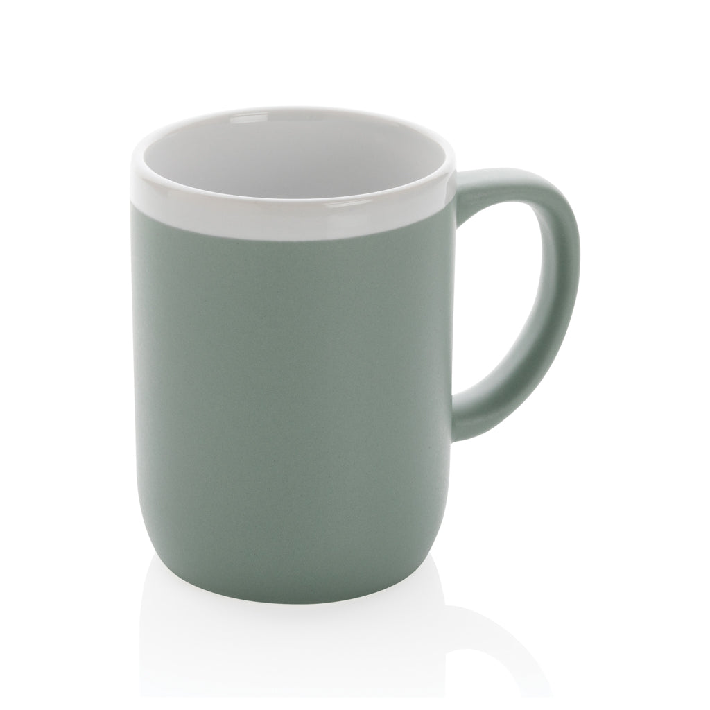 Keramiktasse mit weißem Rand, 300ml – Ansicht 4