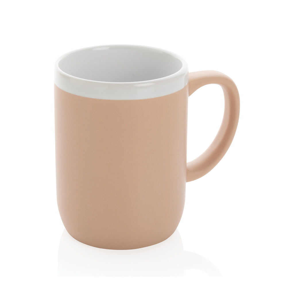 Keramiktasse mit weißem Rand, 300ml – Ansicht 2