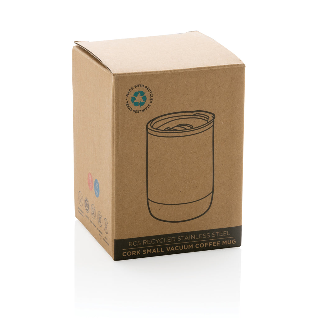 Kleine Vakuum-Kaffeetasse aus RCS rSteel & Kork – Ansicht 5