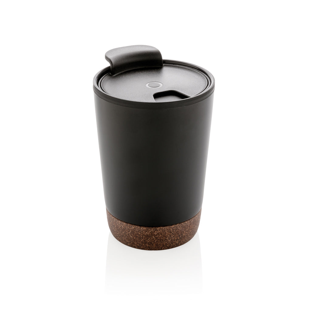 RCS recycelter Edelstahl-Kaffeebecher mit Kork – Ansicht 2