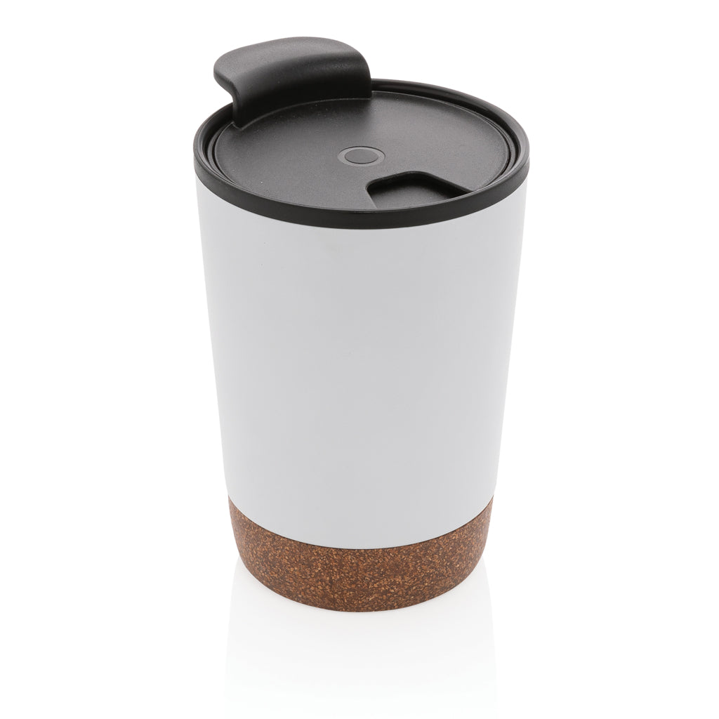 RCS recycelter Edelstahl-Kaffeebecher mit Kork – Ansicht 3
