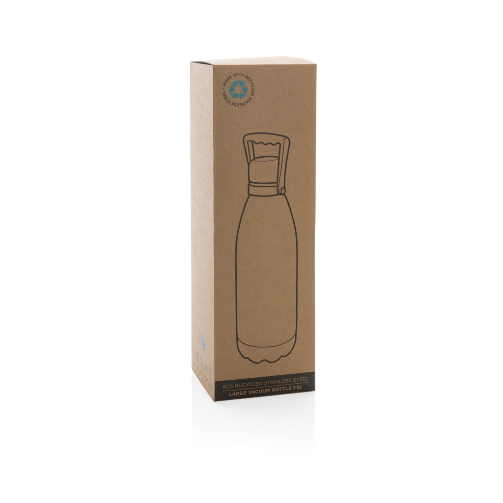 Große Vakuumflasche aus RCS recyceltem Stainless-Steel 1,5L – Ansicht 5