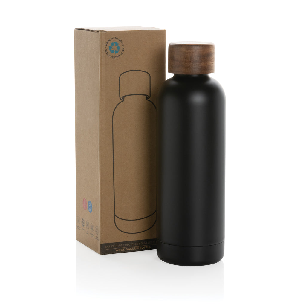 Wood Vakuumflasche aus RCS recyceltem Stainless-Steel – Ansicht 5