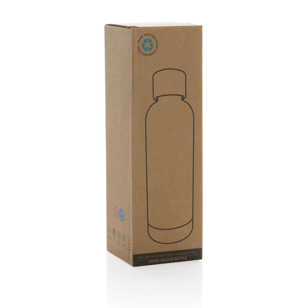 Wood Vakuumflasche aus RCS recyceltem Stainless-Steel – Ansicht 6