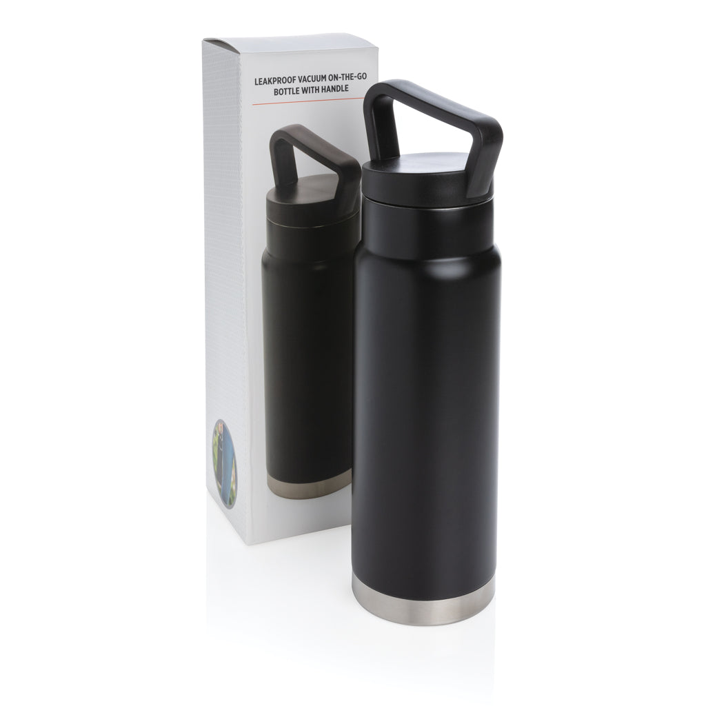Auslaufsichere Vakuum-Flasche mit Tragegriff – Ansicht 4
