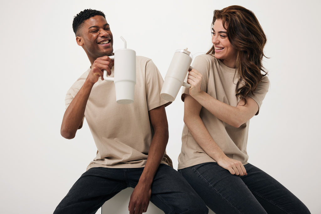 Tana Becher aus RCS recyceltem Kunststoff mit Griff 750ml – Ansicht 7