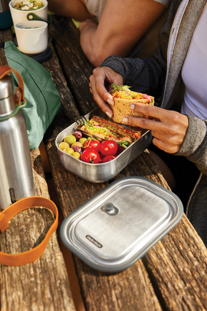Black+Blum Stainless Steel Lunch Box groß als Werbeartikel mit Logo