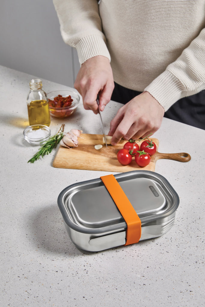 Black+Blum Stainless Steel Lunch Box groß als Werbeartikel mit Logo