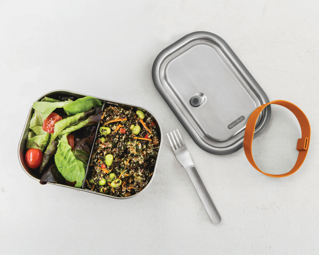 Black+Blum Stainless Steel Lunch Box groß als Werbeartikel mit Logo