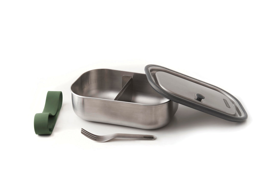 Black+Blum Stainless Steel Lunch Box groß als Werbeartikel mit Logo