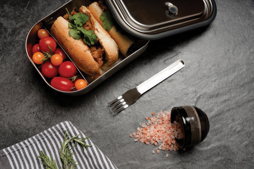 Black+Blum Stainless Steel Lunch Box groß als Werbeartikel mit Logo