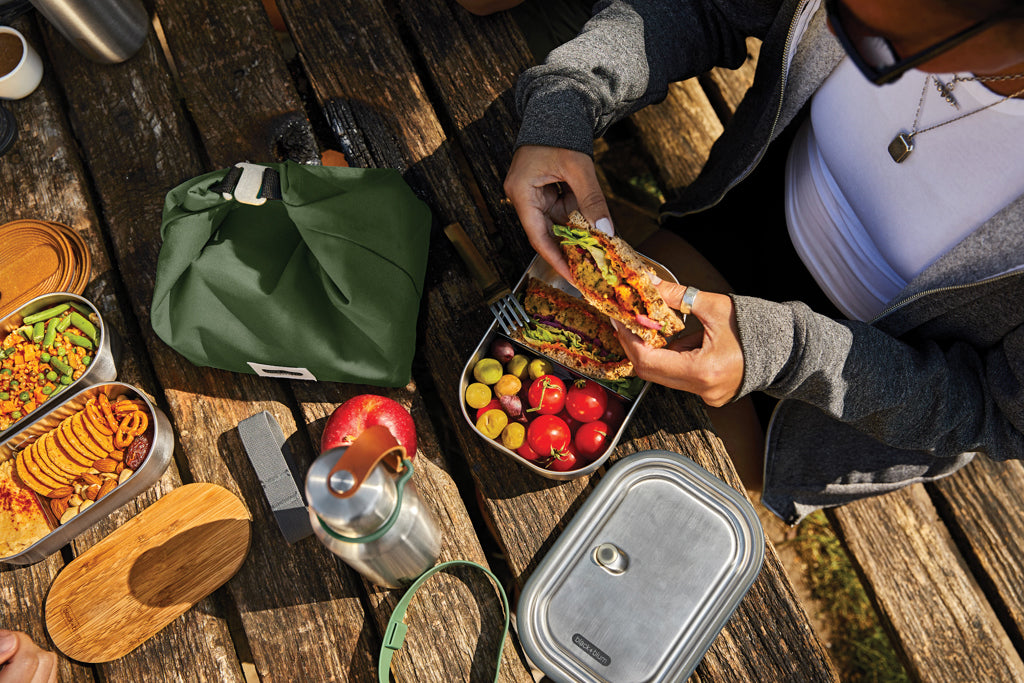 Black+Blum Stainless Steel Lunch Box groß als Werbeartikel mit Logo