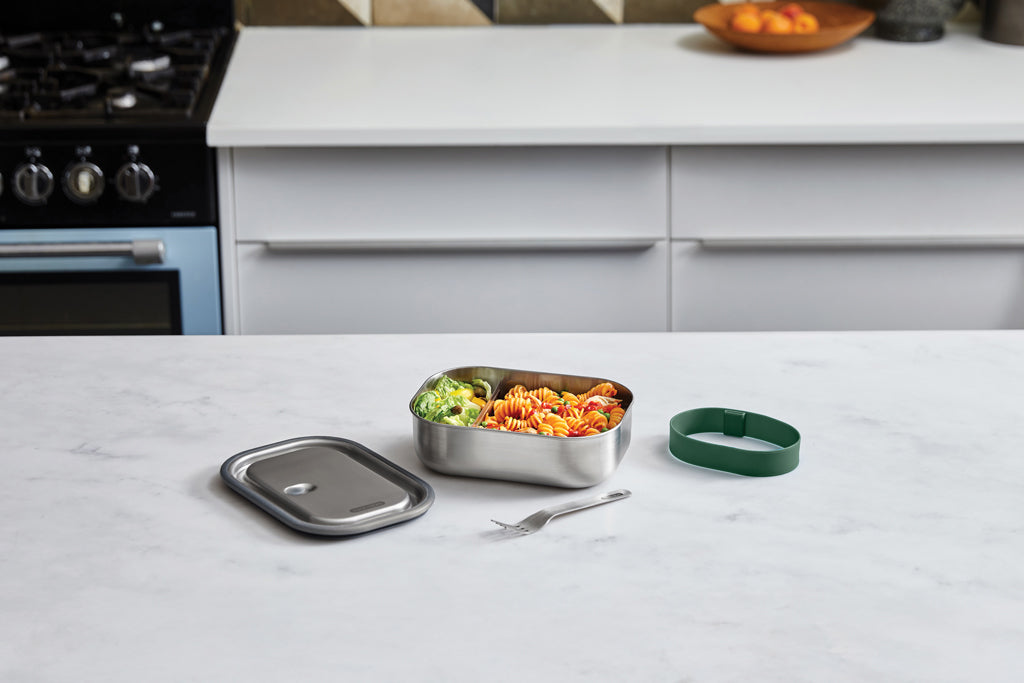 Black+Blum Stainless Steel Lunch Box groß als Werbeartikel mit Logo