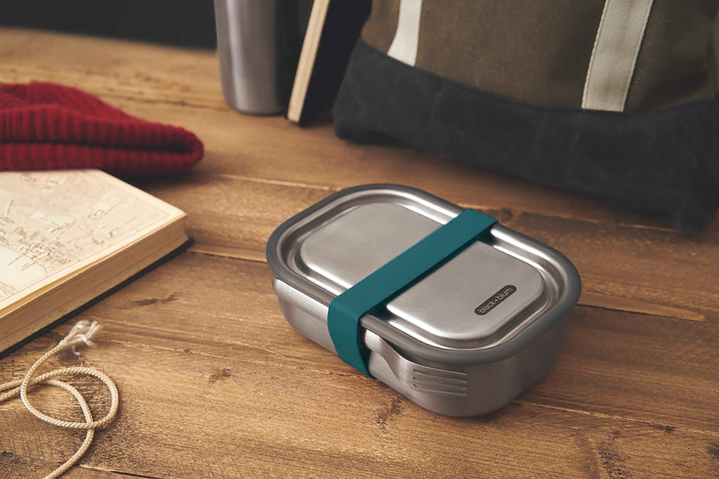 Black+Blum Stainless Steel Lunch Box groß als Werbeartikel mit Logo