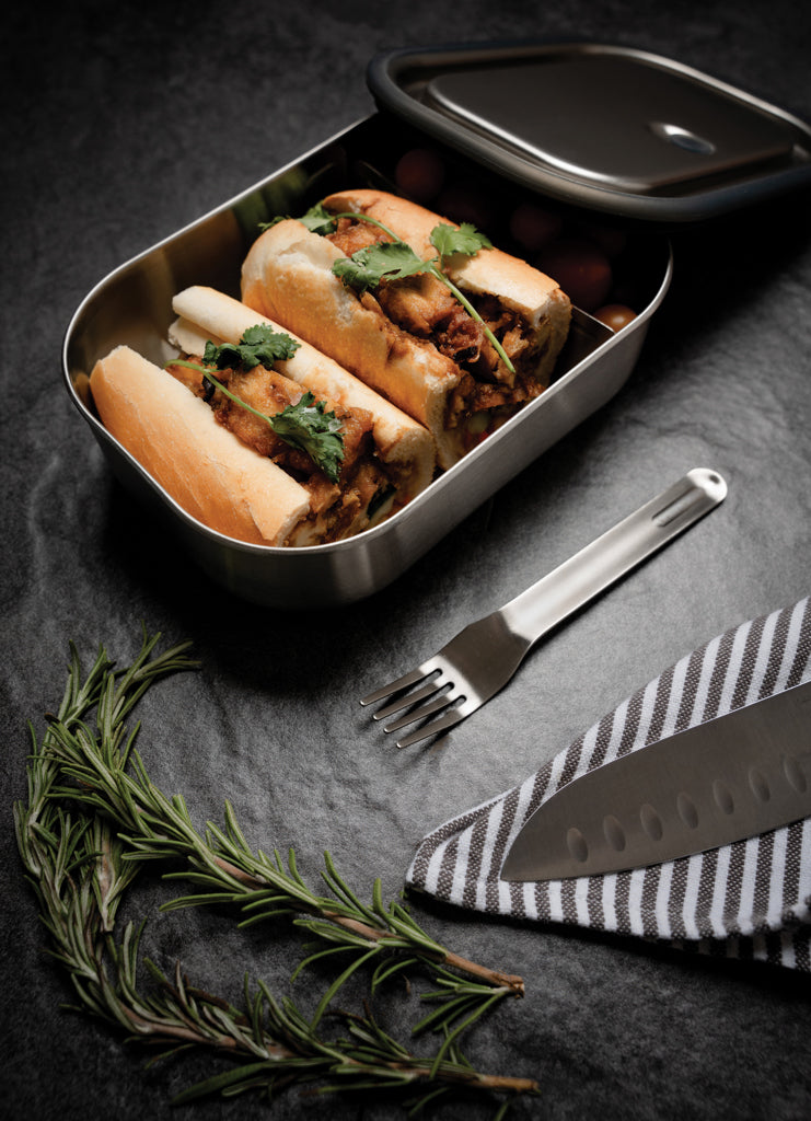 Black+Blum Stainless Steel Lunch Box groß als Werbeartikel mit Logo