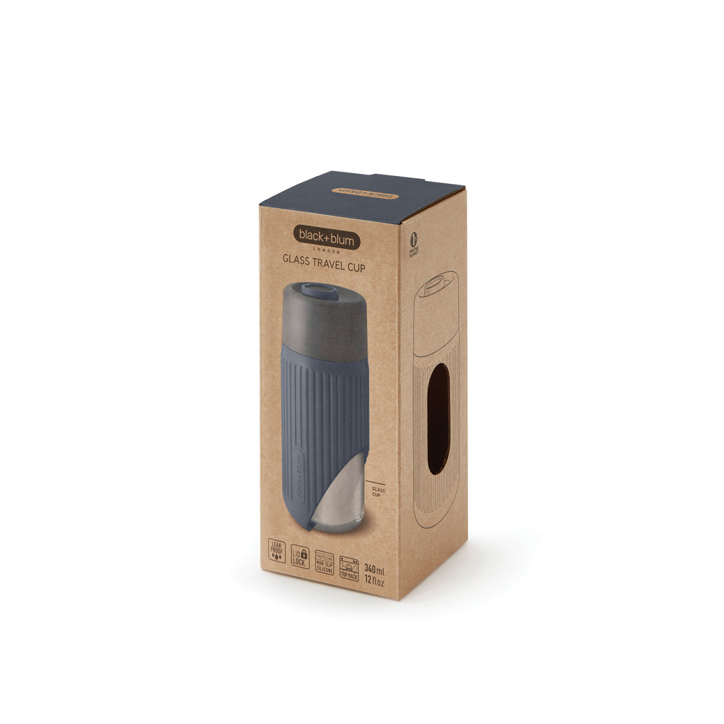 Black+Blum Glas-Reisebecher 340ml – Ansicht 4