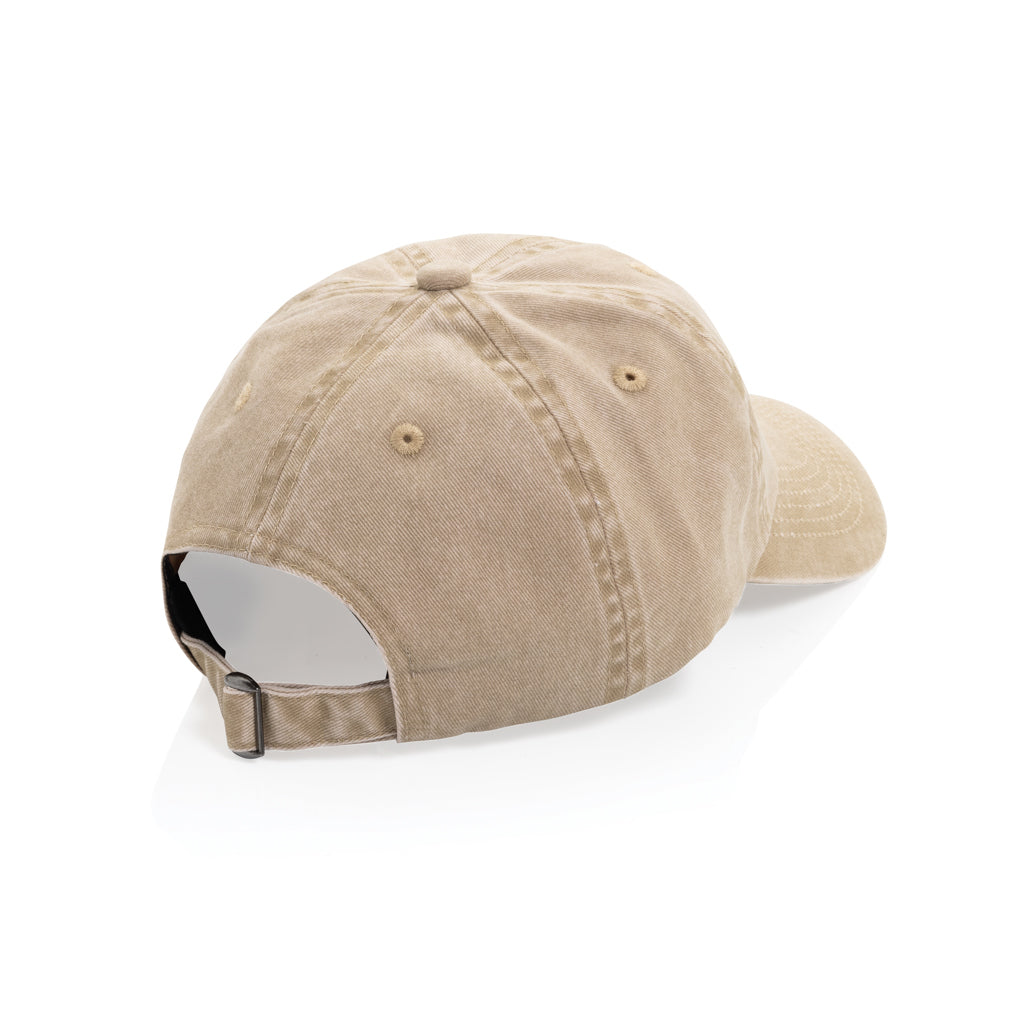 BEAU AWARE™ Washed 6-Panel Kappe aus 270gr/m² Baumwolltwill – Ansicht 6
