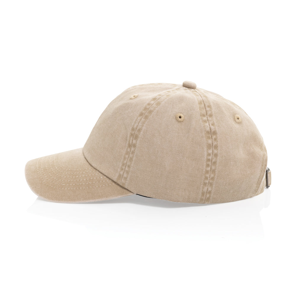 BEAU AWARE™ Washed 6-Panel Kappe aus 270gr/m² Baumwolltwill – Ansicht 8