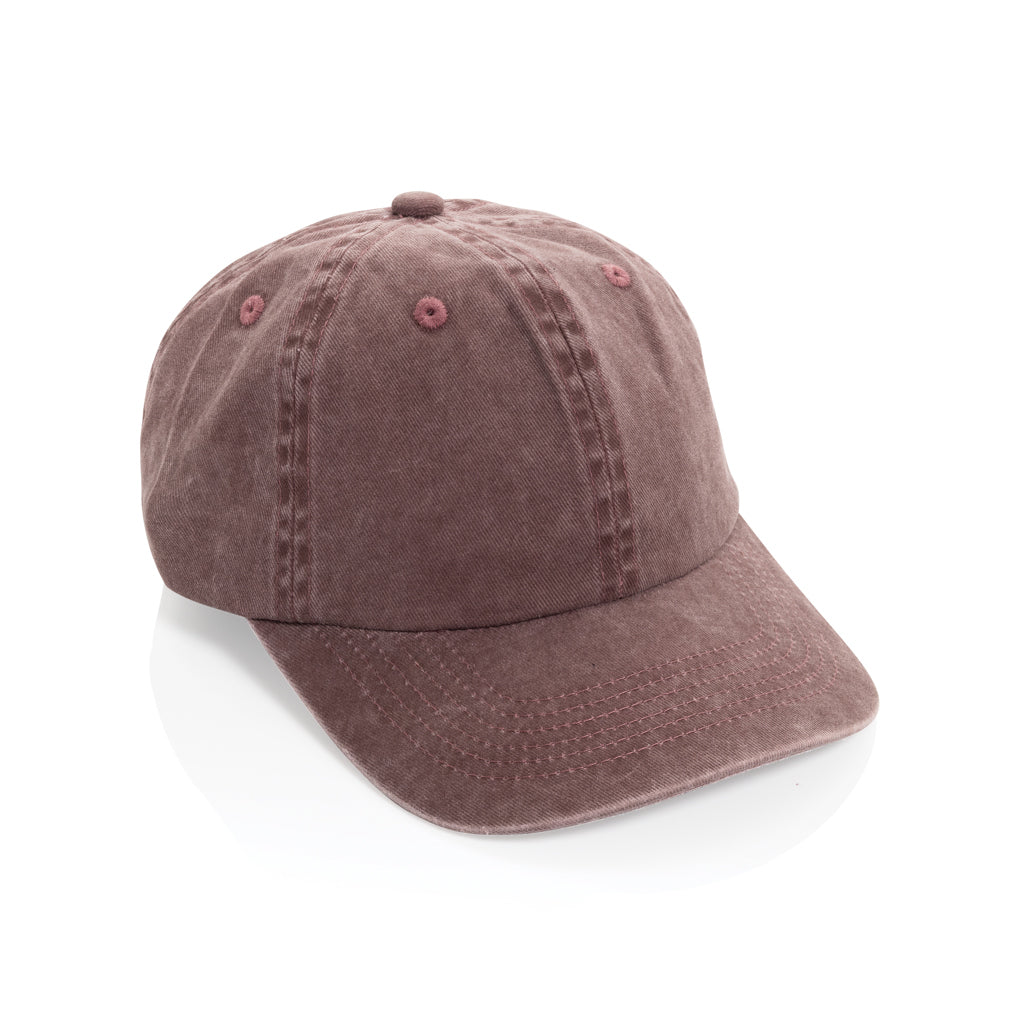 BEAU AWARE™ Washed 6-Panel Kappe aus 270gr/m² Baumwolltwill – Ansicht 3