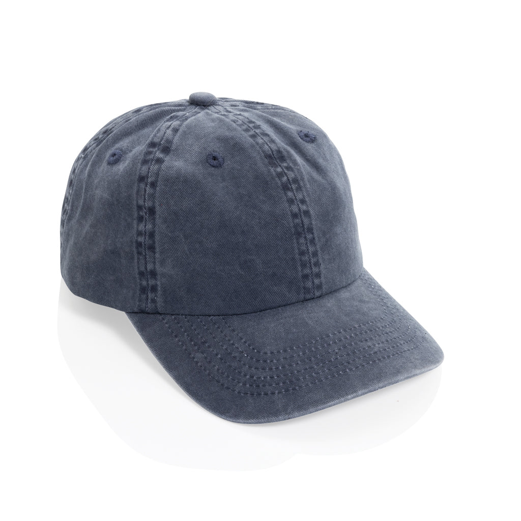 BEAU AWARE™ Washed 6-Panel Kappe aus 270gr/m² Baumwolltwill – Ansicht 4
