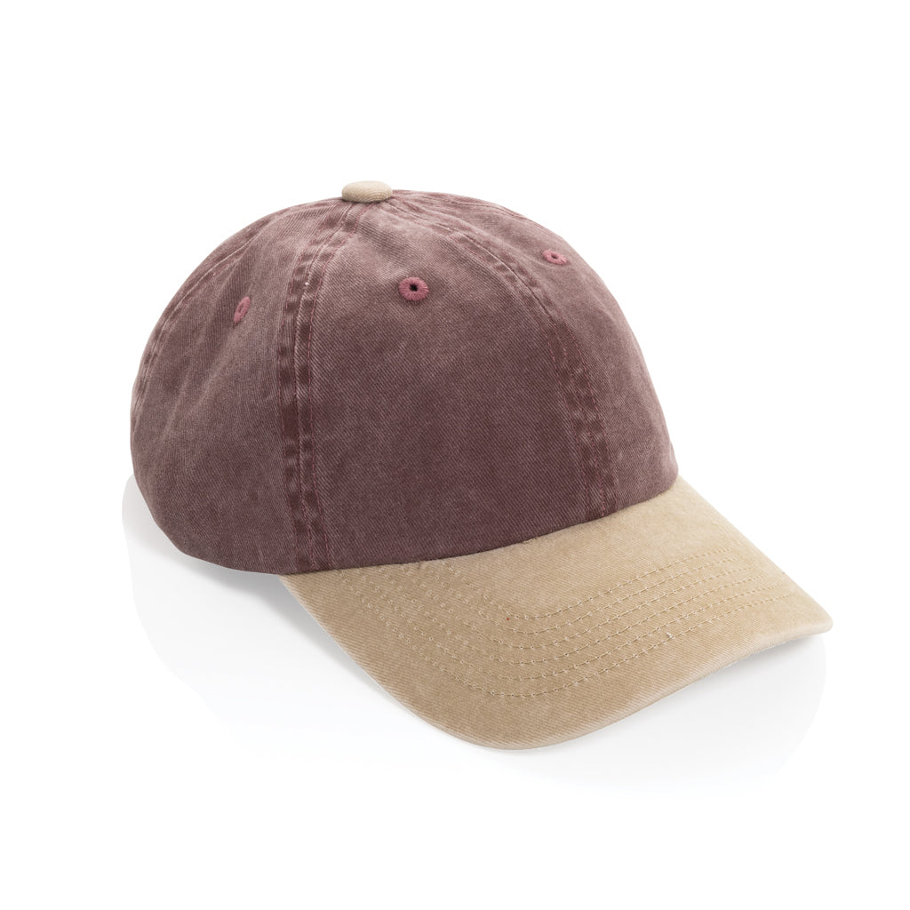 BEAU AWARE™ Two-Tone 6-Panel-Cap aus washed Cotton-Twill – Ansicht 2