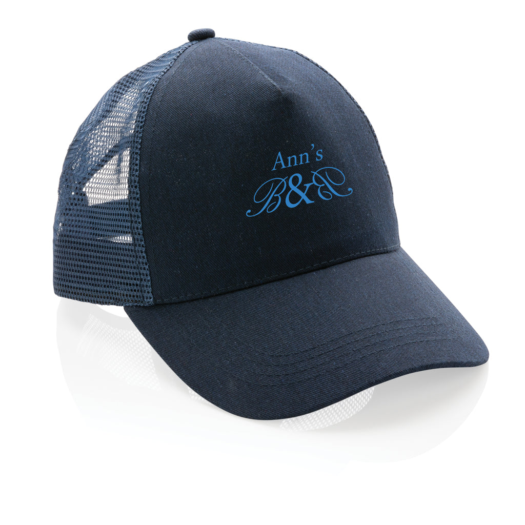 Impact AWARE™ 190gr Brushed rCotton 5 Panel Trucker-Cap – Ansicht 7