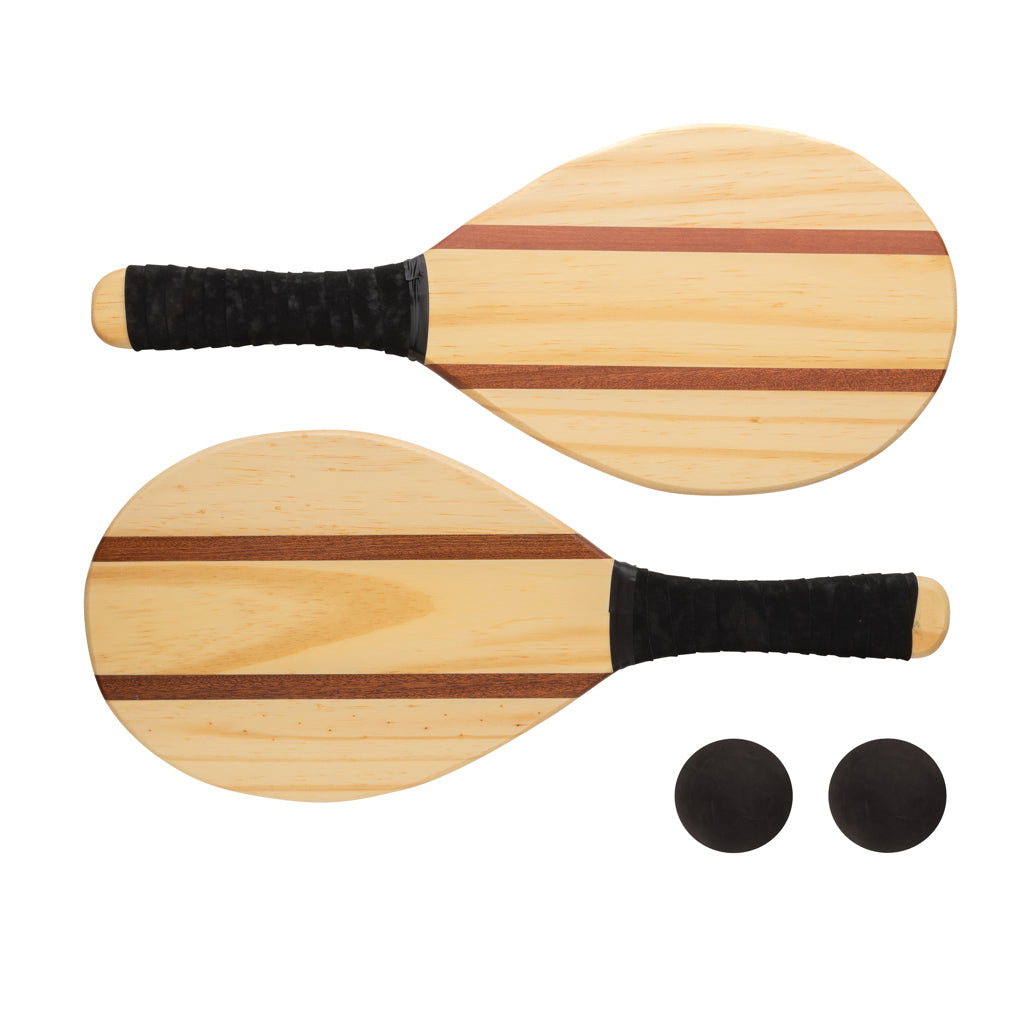 Frescobol Tennis-Set aus Holz – Ansicht 1
