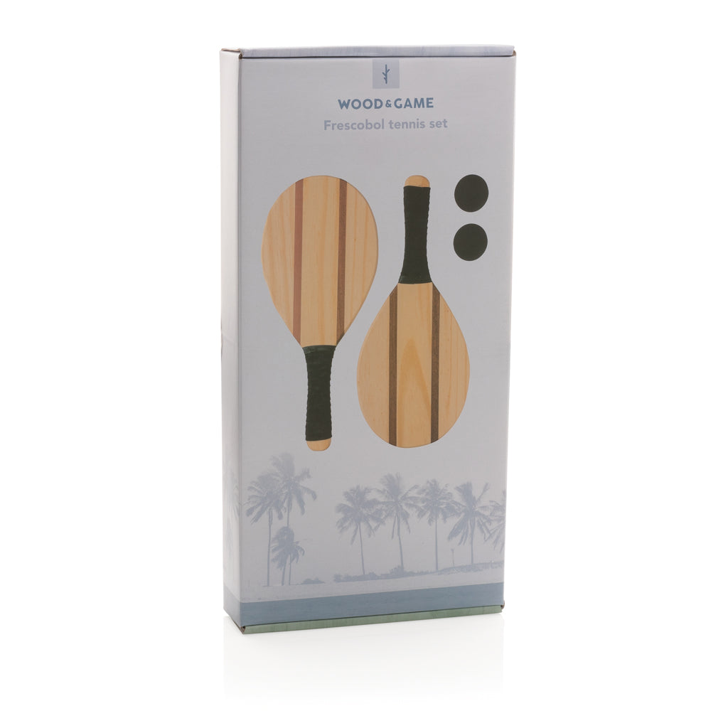 Frescobol Tennis-Set aus Holz – Ansicht 4