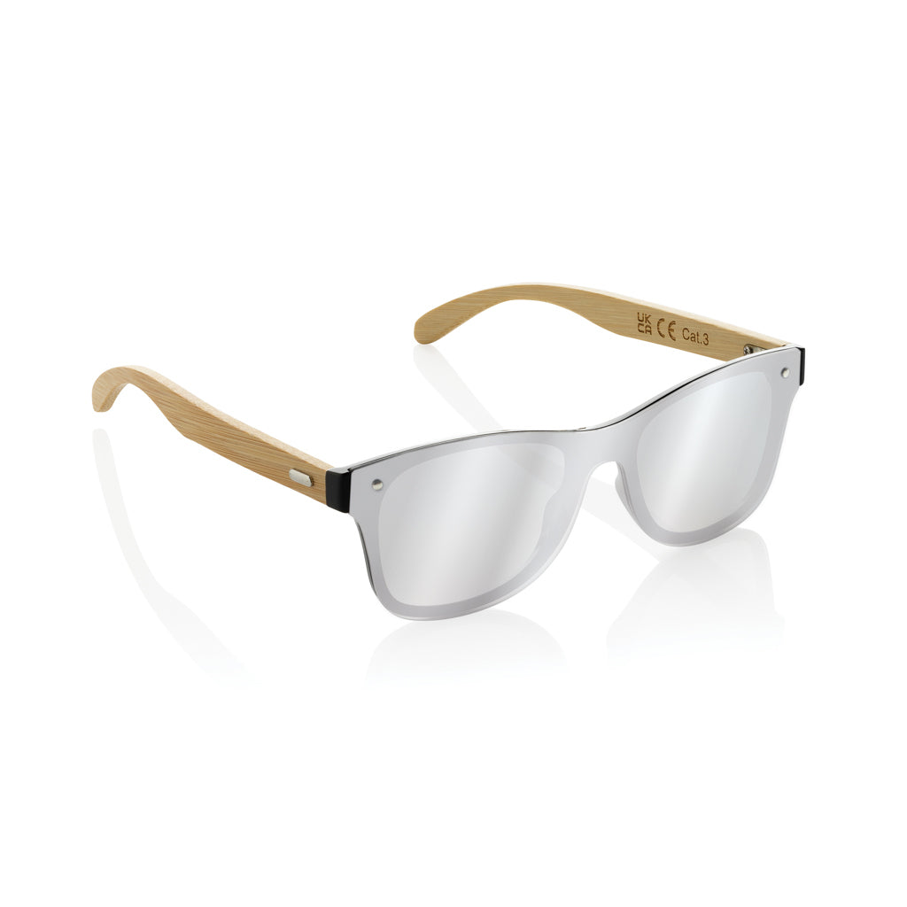 Prism Sonnenbrille aus RCS rec. Kunststoff mit Bambusbügeln – Ansicht 1