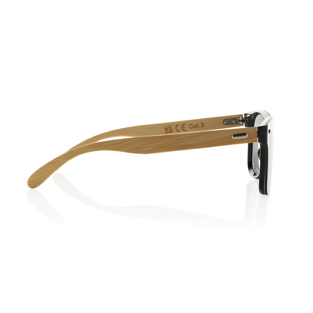 Prism Sonnenbrille aus RCS rec. Kunststoff mit Bambusbügeln – Ansicht 3