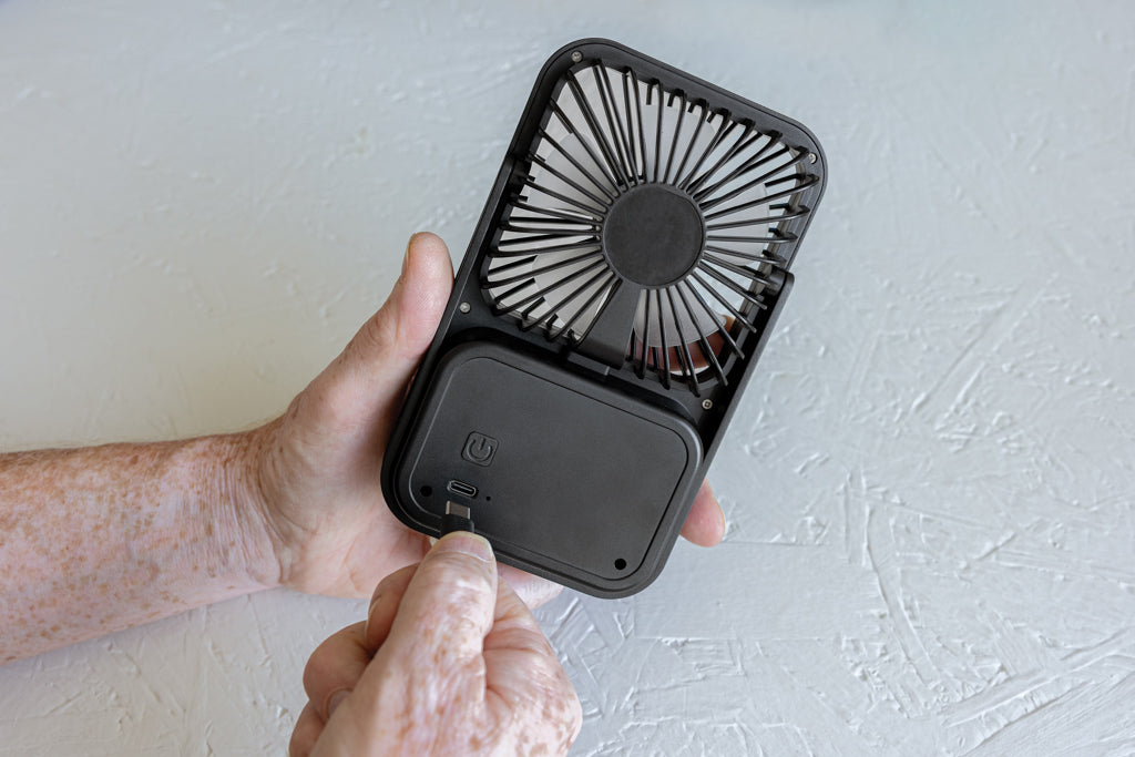 Aervina wiederaufladbarer Tischventilator aus RCS rec. ABS – Ansicht 8