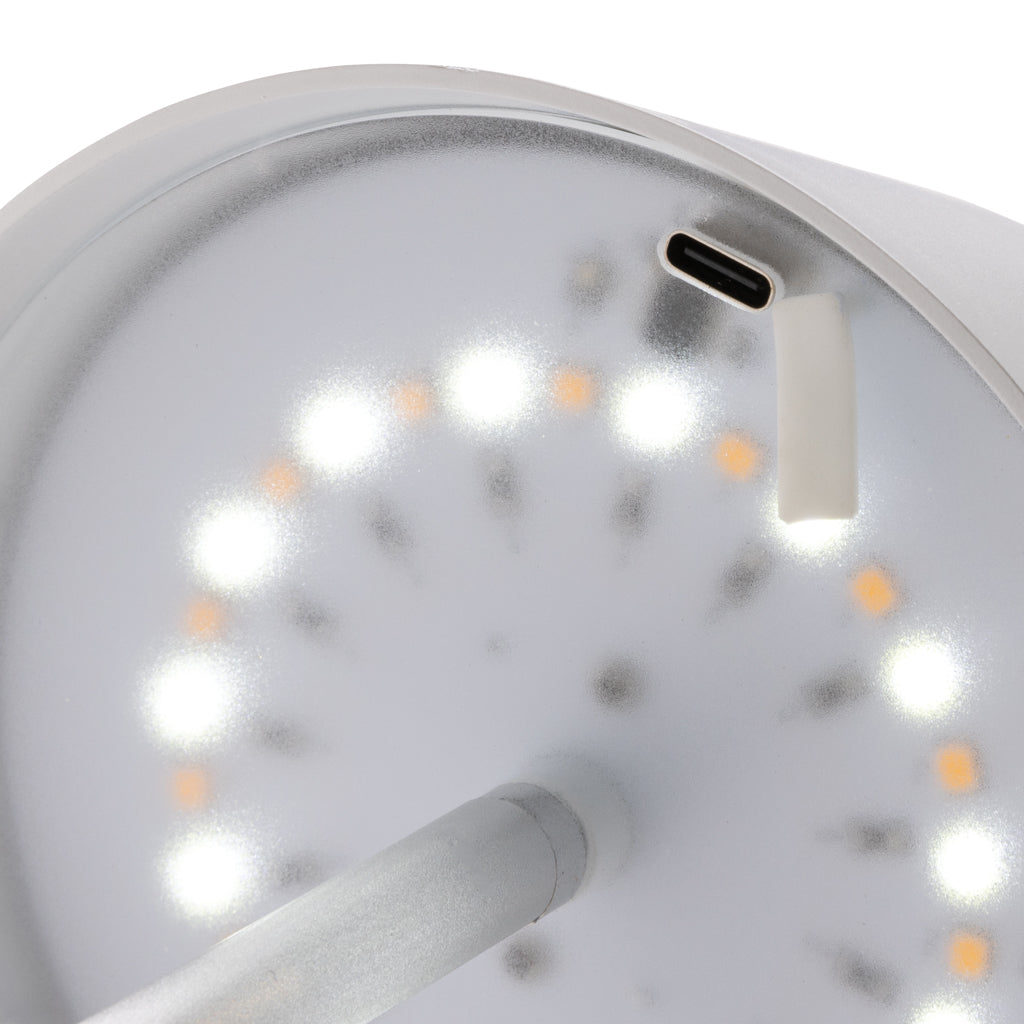 Pure Glow USB-Tischleuchte aus RCS recyceltem Kunststoff – Ansicht 2