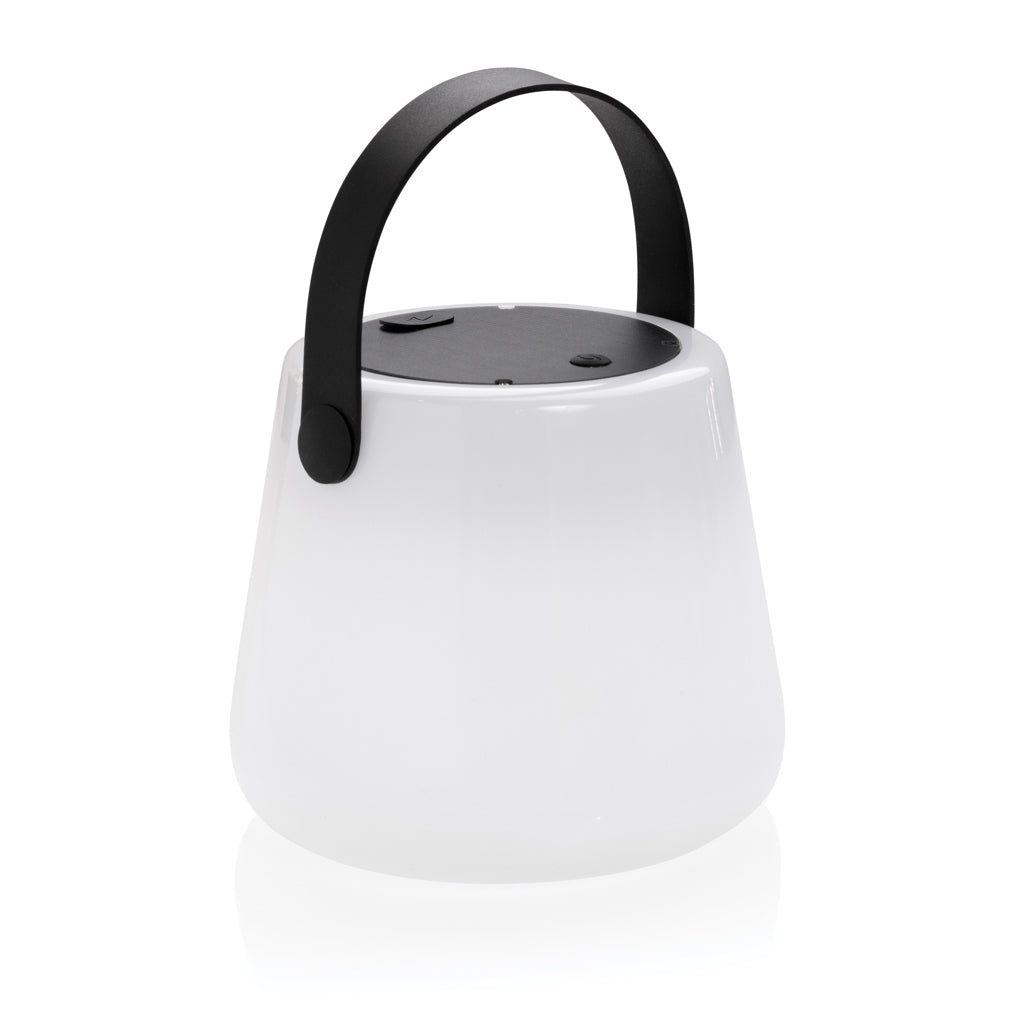 SolarGlow Außenleuchte aus RCS rec. Kunststoff mit USB-Lampe – Ansicht 1