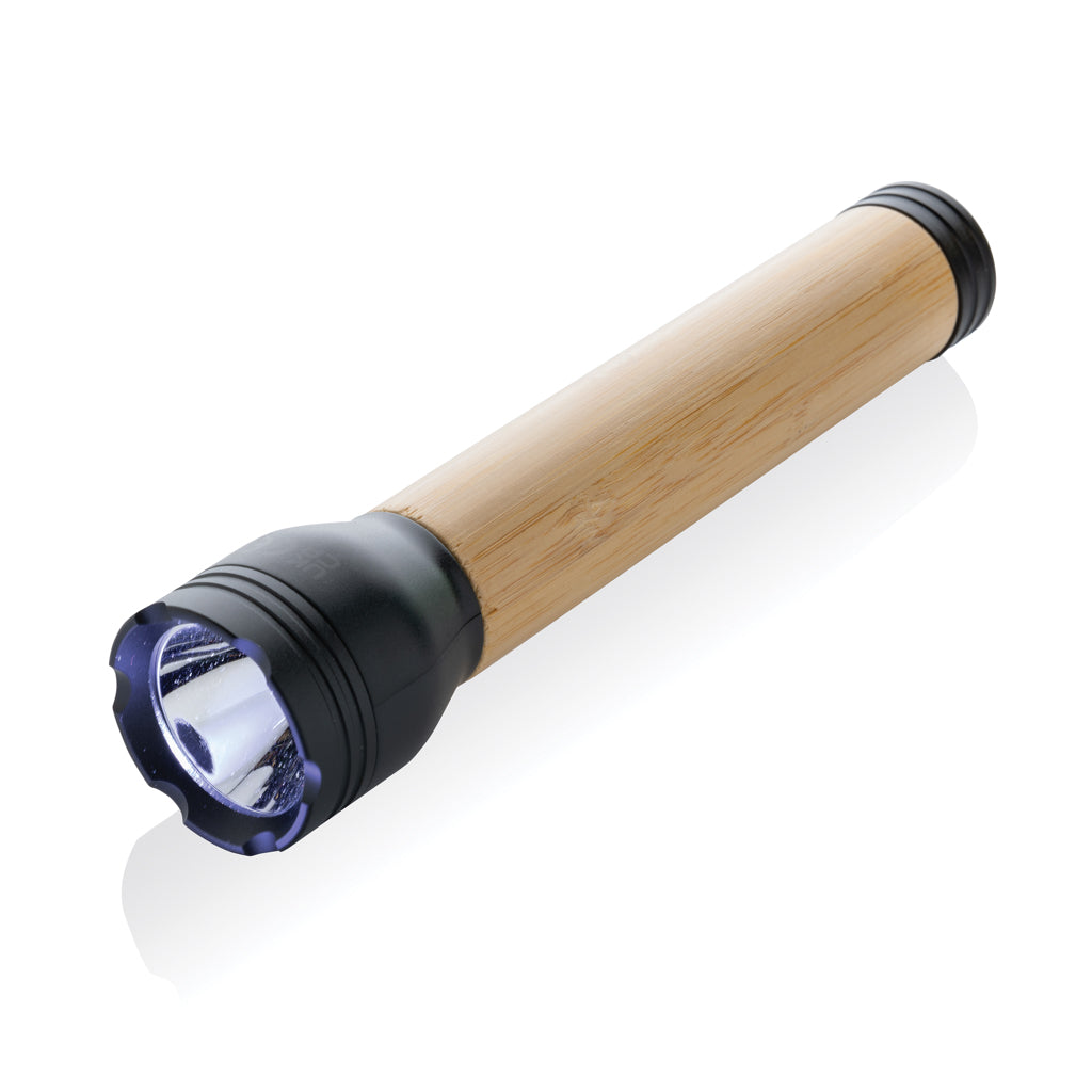 Lucid 5W Taschenlampe aus RCS recyceltem Kunststoff & Bambus – Ansicht 1