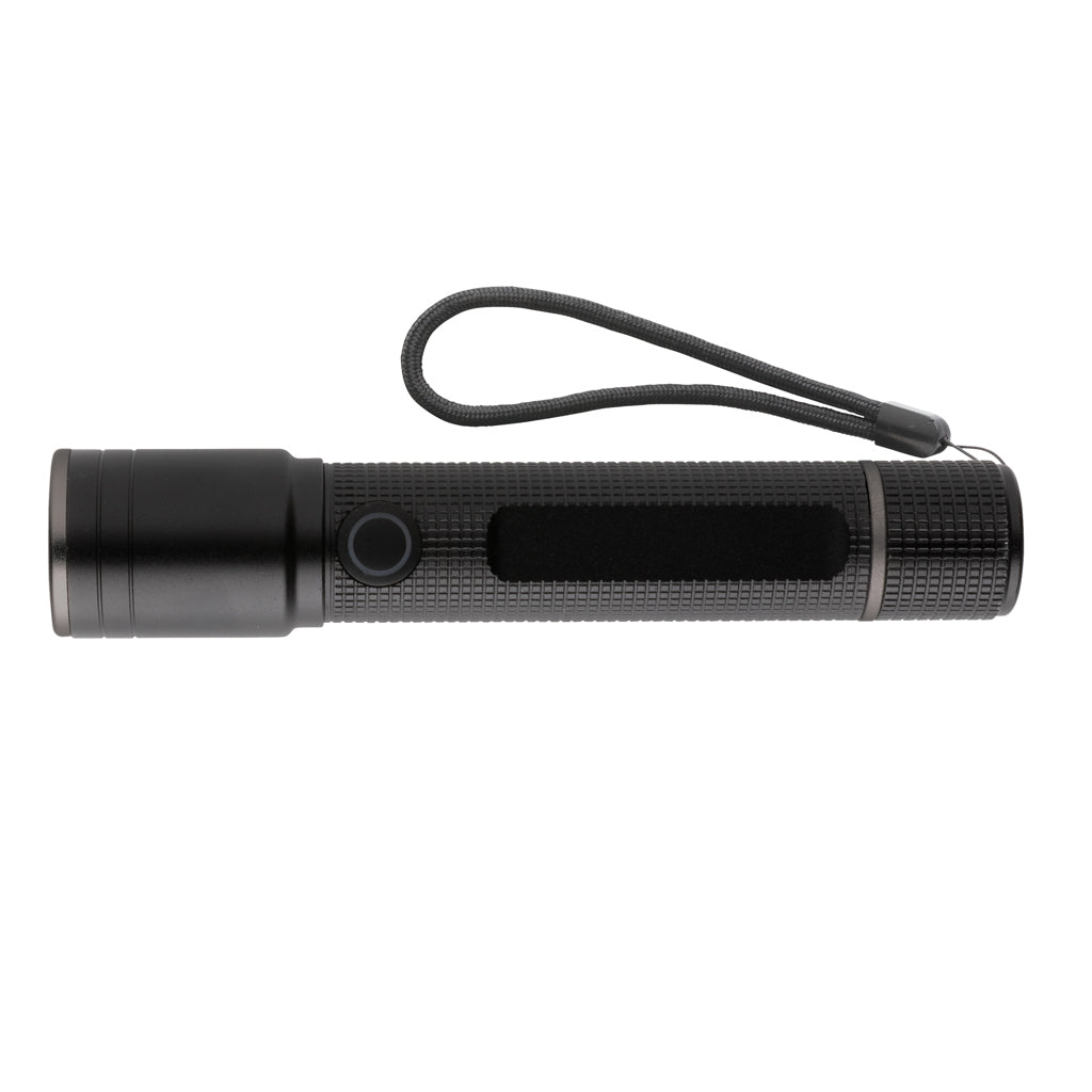 GearX Taschenlampe aus RCS recycelt. Aluminium mit USB-Akku – Ansicht 1