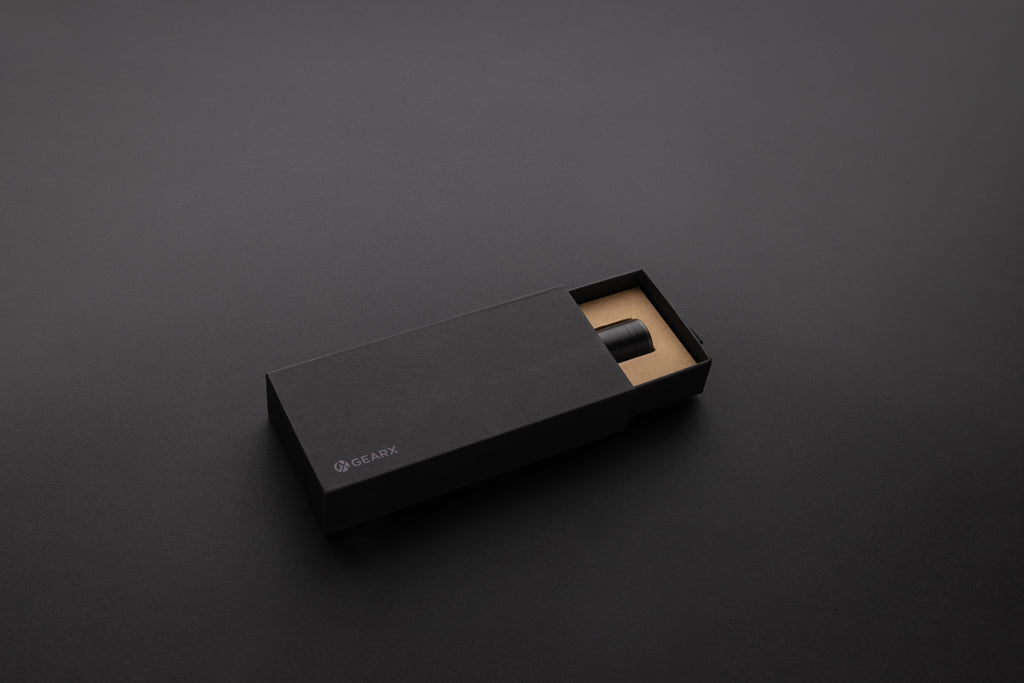 GearX Taschenlampe aus RCS recycelt. Aluminium mit USB-Akku – Ansicht 8