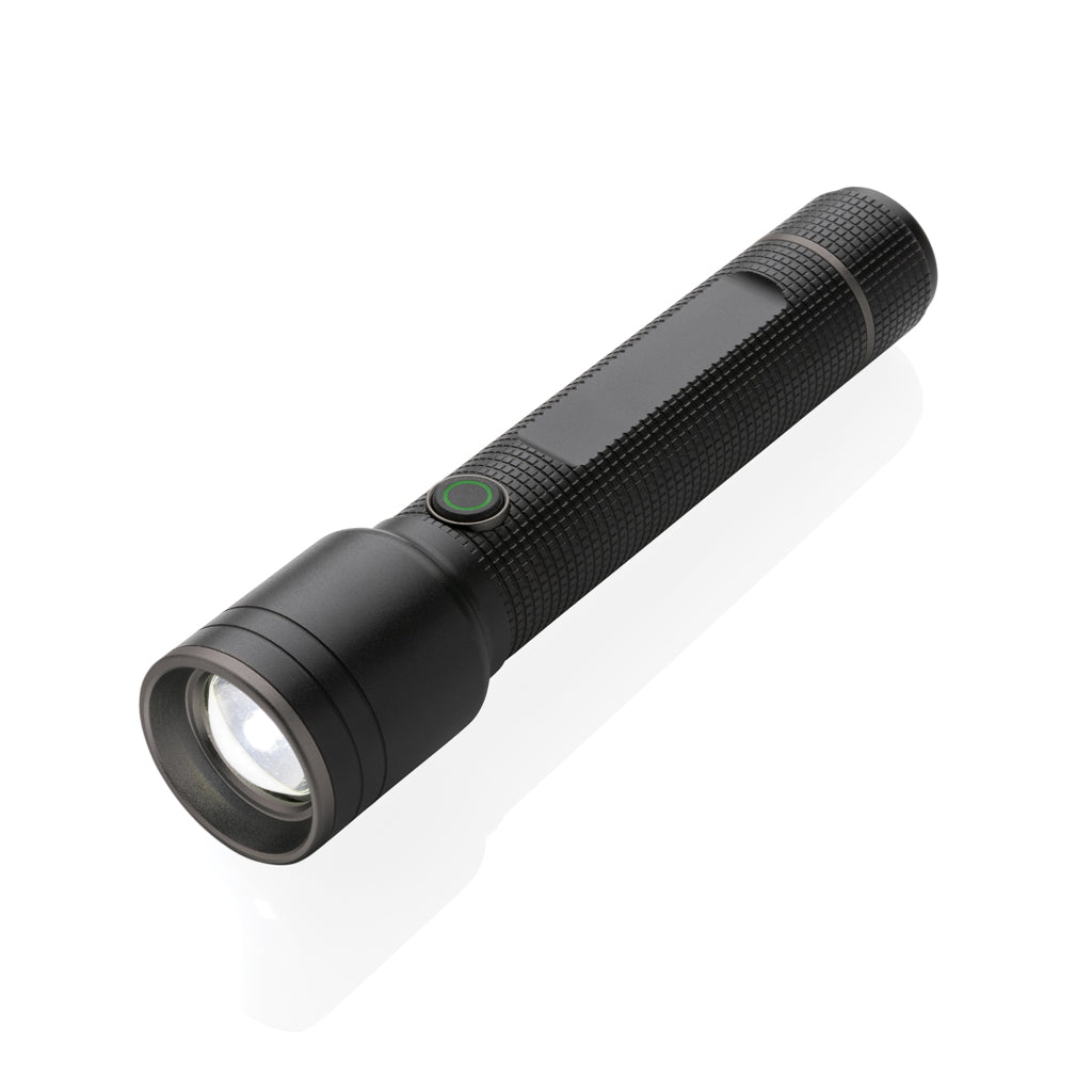 GearX Große Gear X Taschenlampe aus RCS recycelt. Alu mit USB-Akku – Ansicht 3