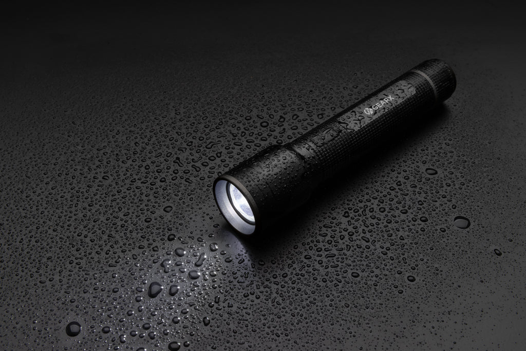 GearX Große Gear X Taschenlampe aus RCS recycelt. Alu mit USB-Akku – Ansicht 6